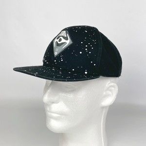 Star Wars Boys Black Vader Tie Fighter White Dots Strap Back Baseball Hat Cap